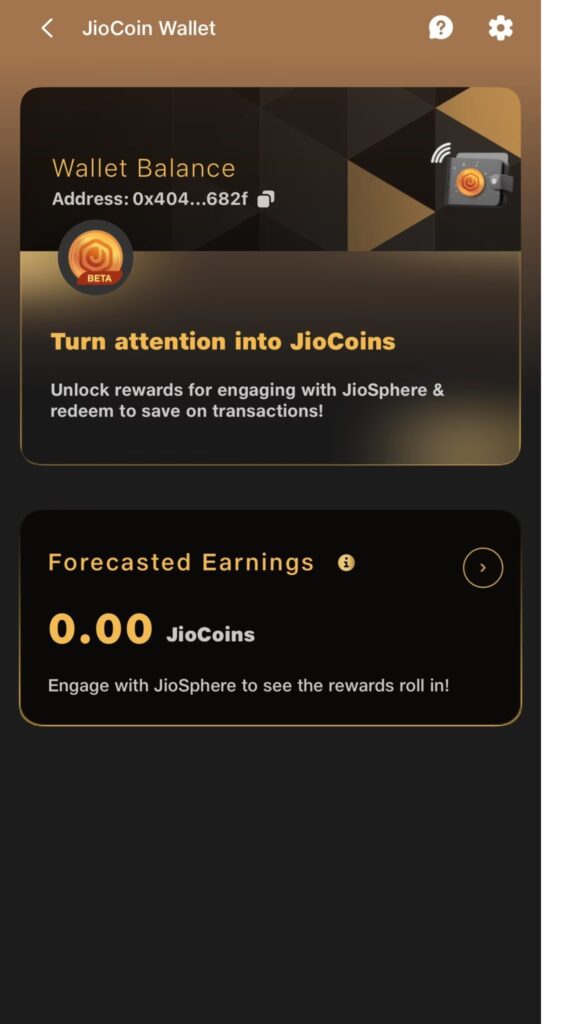 Jio COin in JIO sphere